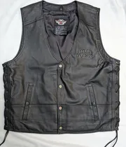 Comprar Harley Davidson  Chaleco Para Hombre Piel Skull  Xl