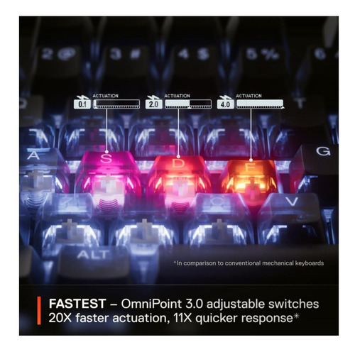 Steelseries Apex Pro Gen 3 Omnipoint 3.0 Interruptores