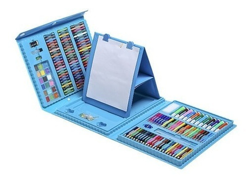 Imagen 3 de 9 de Set De Arte - Kit Dibujo 208 Piezas Para Niños
