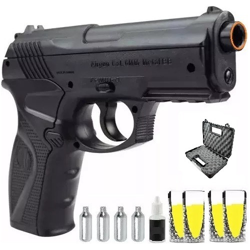 Super Combo Airgun Pistola C11 Co2 Rossi 6mm Novas!