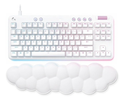 Teclado Gamer Logitech G713 White - Aurora Collection