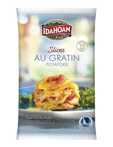 Idahoan Puré De Papa Rodajas Augratin 577grs 12pc.