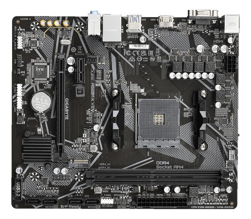 Placa Madre Gigabyte A520m K V2, Am4, Ddr4, M.2, Microatx