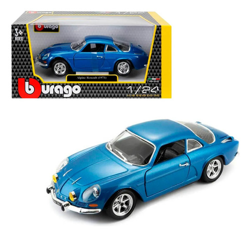 Coche Alpine Renault 1971 Azul Burago Febo