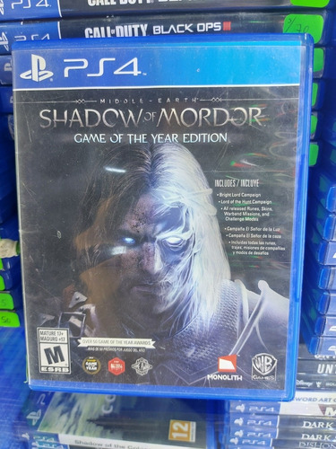 Shadow Of Mordor Middle Earth Game Of The Year Edition Ps4