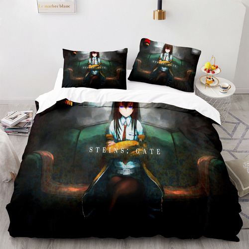 Funda De Edredón Makise Kurisu Steins; Gate For Cama Doble A