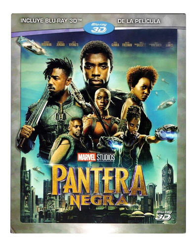 Pantera Negra Black Panther Marvel Pelicula Blu-ray 3d