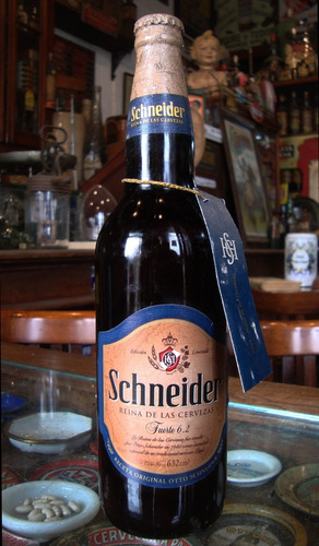  Antigua Botella De Cerveza Scheneider. 632 Cc (llena) 28174