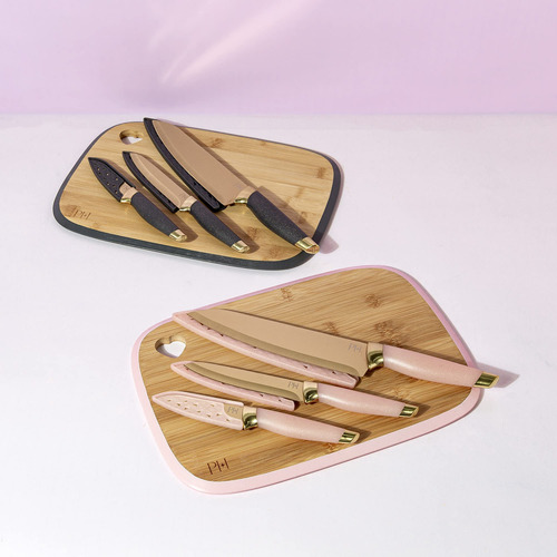 Paris Hilton Reversible Tablero De Cortar De Bambú Y Cubi