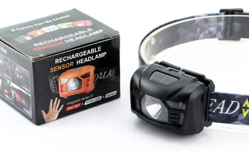 Imagen 1 de 7 de Mini Linterna Frontal Led Recargable Por Usb, Luz De Cabeza