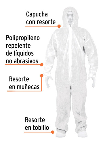 Overol Desechable Talla Ch Truper