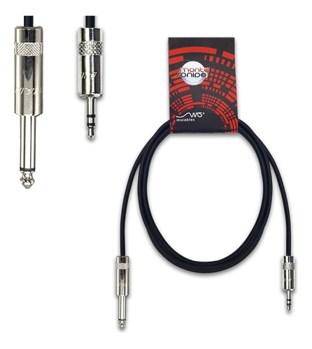 Cable Audio Plug Ts Mono Miniplug Stereo 15 Cm Neutrik