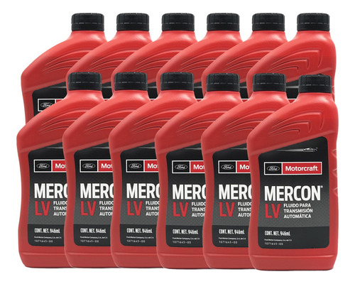 Aceite Transmisión Automática Mercon Lv Motorcraft 12 Piezas