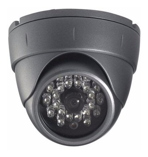 Cámara Tipo Domo Antivandálico 6mm 24 Led Cmos 800tvl Ntsc