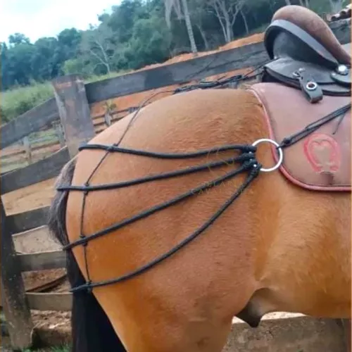 Almencla Maca de corda de rédea de cavalo, corda de puxar para cavalo,  acessórios para equitação para prática ao ar livre, auxílio de treinamento  de uso diário caça
