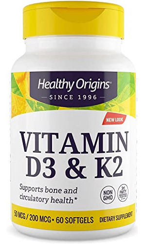 Orígenes Saludables Vitamina D3 Amp; K2 - Vitamina N9l7l