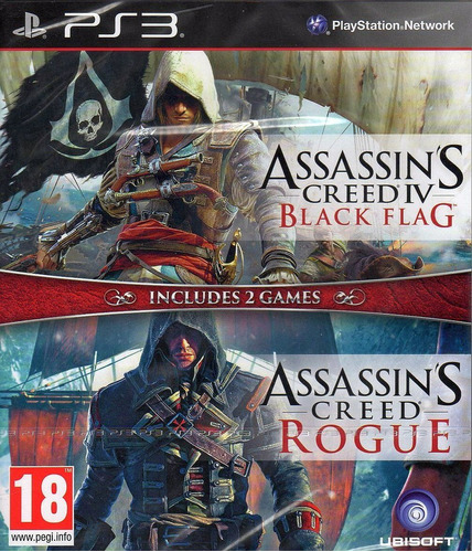 Assassins Creed Rogue + Assassins Creed 4 ~ Ps3 Español 