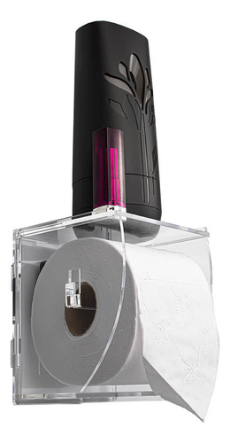 Suporte Acrílico Porta Papel Higiênico Premium Transparente