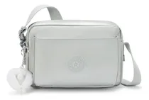 Comprar Bolsa Média Transversal Kipling Abanu M New Bright Met Prata