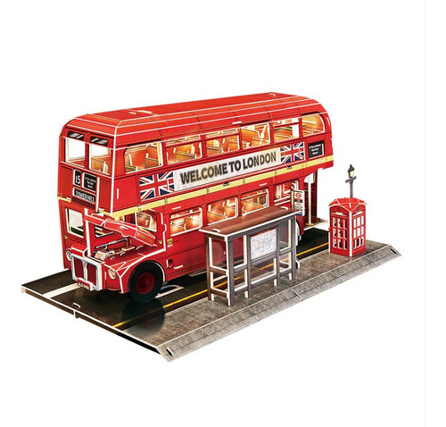 Puzzle 3d - London Bus Edicion Nocturna - Cubicfun