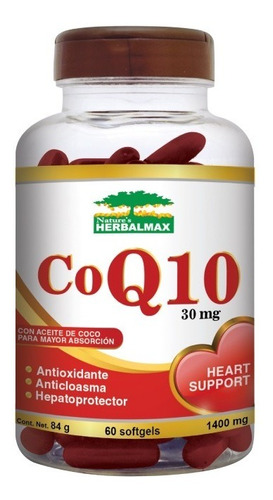 Coq10 Coenzima Q10 / 60 Softgels Cápsulas