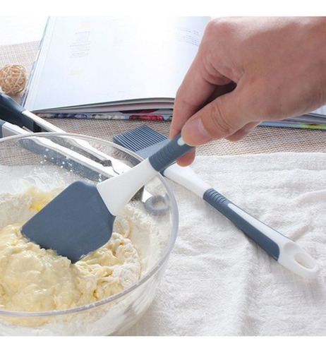 Set De Espátula Y Brocha De Silicón Para Cocina