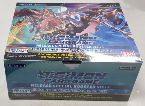 Digimon Card Game Release Special Booster Ver. 1.5 Caja