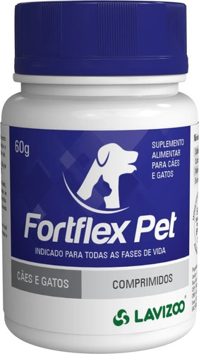 Fortflex Pet Regenerador Articular Para Cães E Gatos 60g