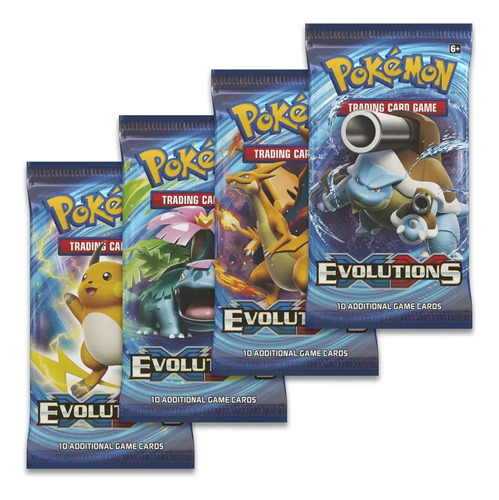 Cartas Pokémon Evolutions 8 Sobres Tcg 80 Cartas En Total