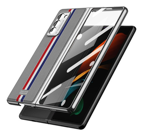 Para Samsung Z Fold2 Cubierta Del Teléfono De La Pu Pantalla