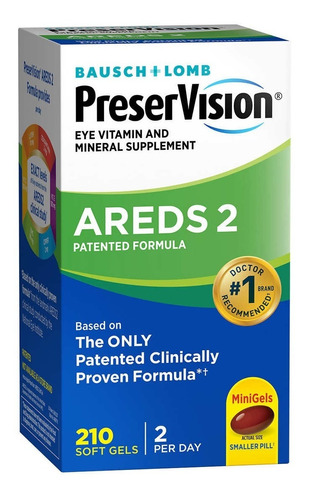 Preservision Areds2 Eye Vitamin & Mineral Supplement 210caps Sabor Sem sabor