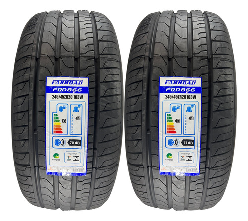 Kit 02 Pneus 245/45r20 103w Farroad Frd866 Aro 20 Evoque