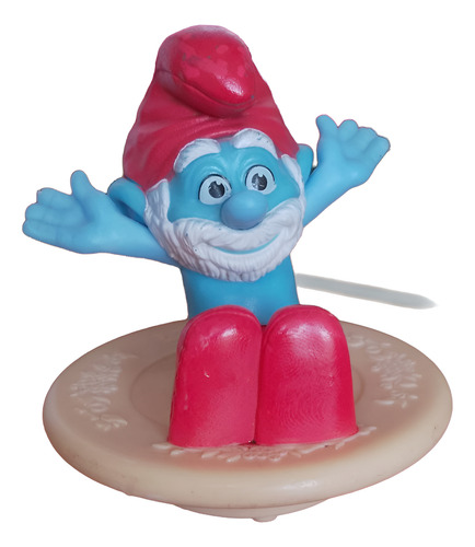 Figura Papa Pitufo Base Con Friccion (movimiento) (Usado)