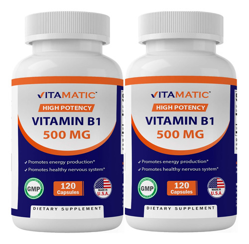 2 Pack - Vitamtica B1 (tiamina) 500 Mg, 120 Cpsulas