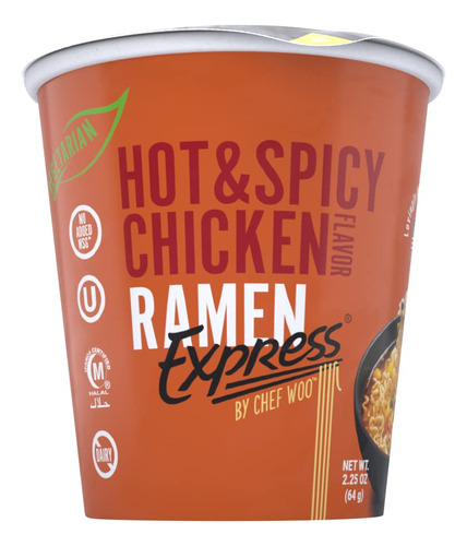 Ramen Express Chef Woo - Fideos Con Sabor A Pollo Picante Y