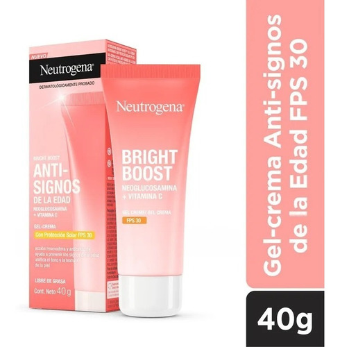 Gel Crema Anti-signos Edad Fps30 Neutrogena Bright Boost 40g