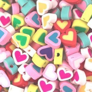 Fimo Corazon Liso Surtido 10mm X 20 Unidades