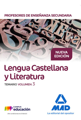 Lengua Castellana Literatura Vol 3 Pes - Aa,vv,