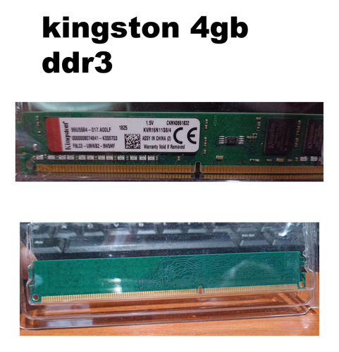 Memoria Ram  4gb 1 Kingston 