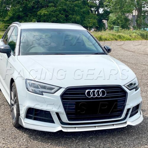 Fit 2017-2020 Audi A3 S3 Sport Painted White Front Bumpe Mmi