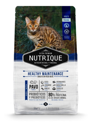 Nutrique Gato Adulto Joven Healthy Maint X 2 Kg Kangoo Pet