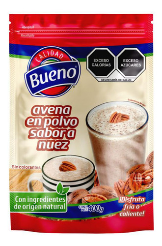 Avena En Polvo Calidad Bueno Sabor Nuez 400g