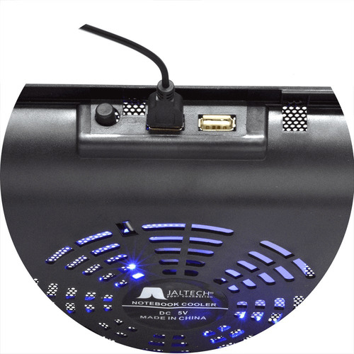 Base Refrigerante Para Portatil 1 Ventilador B180 Color Negro
