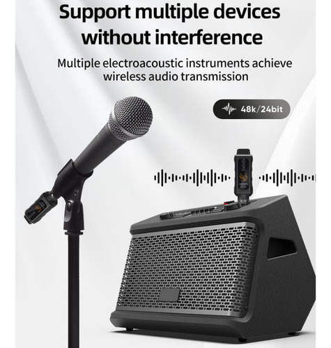 Sistema Adaptador Xlr Transmisor De Micrófono Inalámbrico R