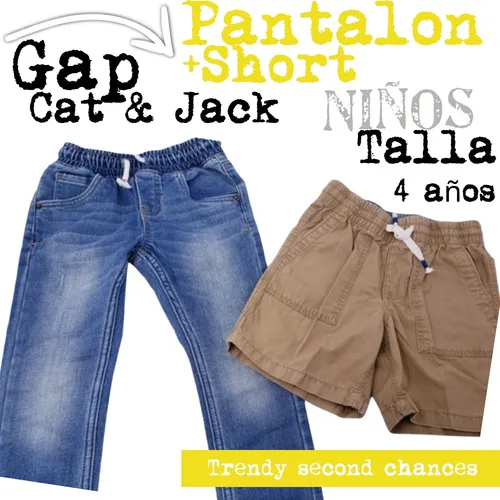 Pantalon Cat Jack Short Cafe Gap Ni o La Segunda Bazar