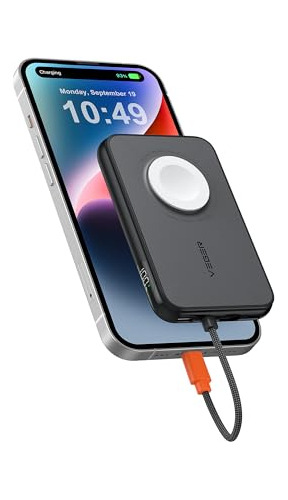 Veger Portable Charger For iPhone With Built In Cable, 5000m