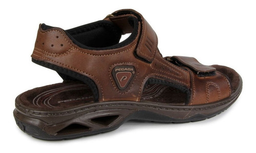 Imagem 2 de 6 de Sandalia Masculina Pegada 132906-01 Em Couro - Pinhao