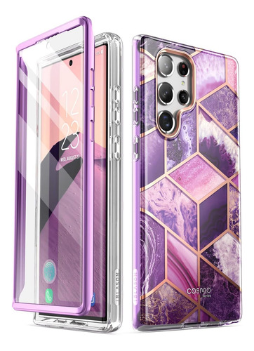 Funda Completa Para Samsung Galaxy S22 Ultra - Violeta/rosa