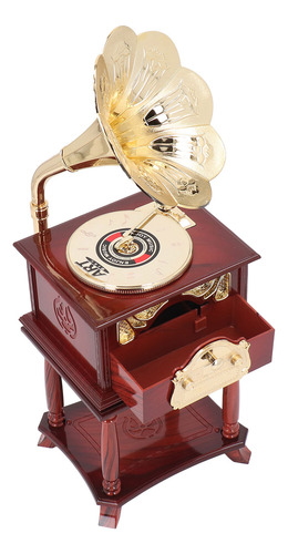 Gramófono Clockwork Music Exquisito Mecánico Retro