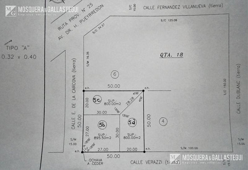 Mosquera Y Gallastegui - Terreno En Villa Rosa.